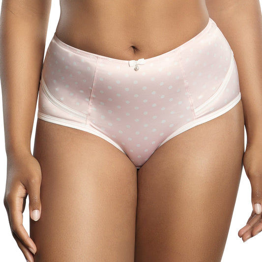 Charlotte High Waist Brief - Petal Pink Dot