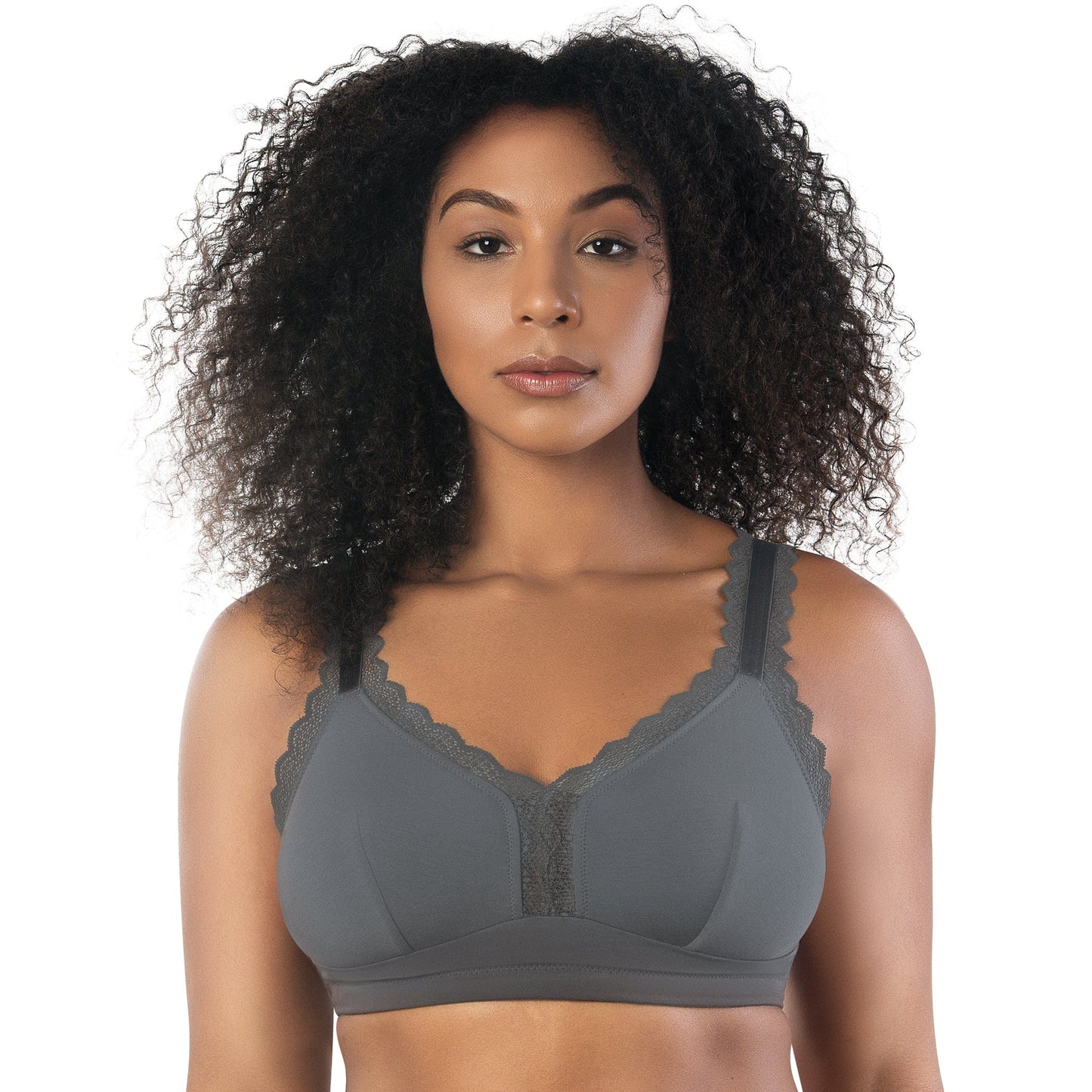 Dalis Wire Free Bralette - Charcoal