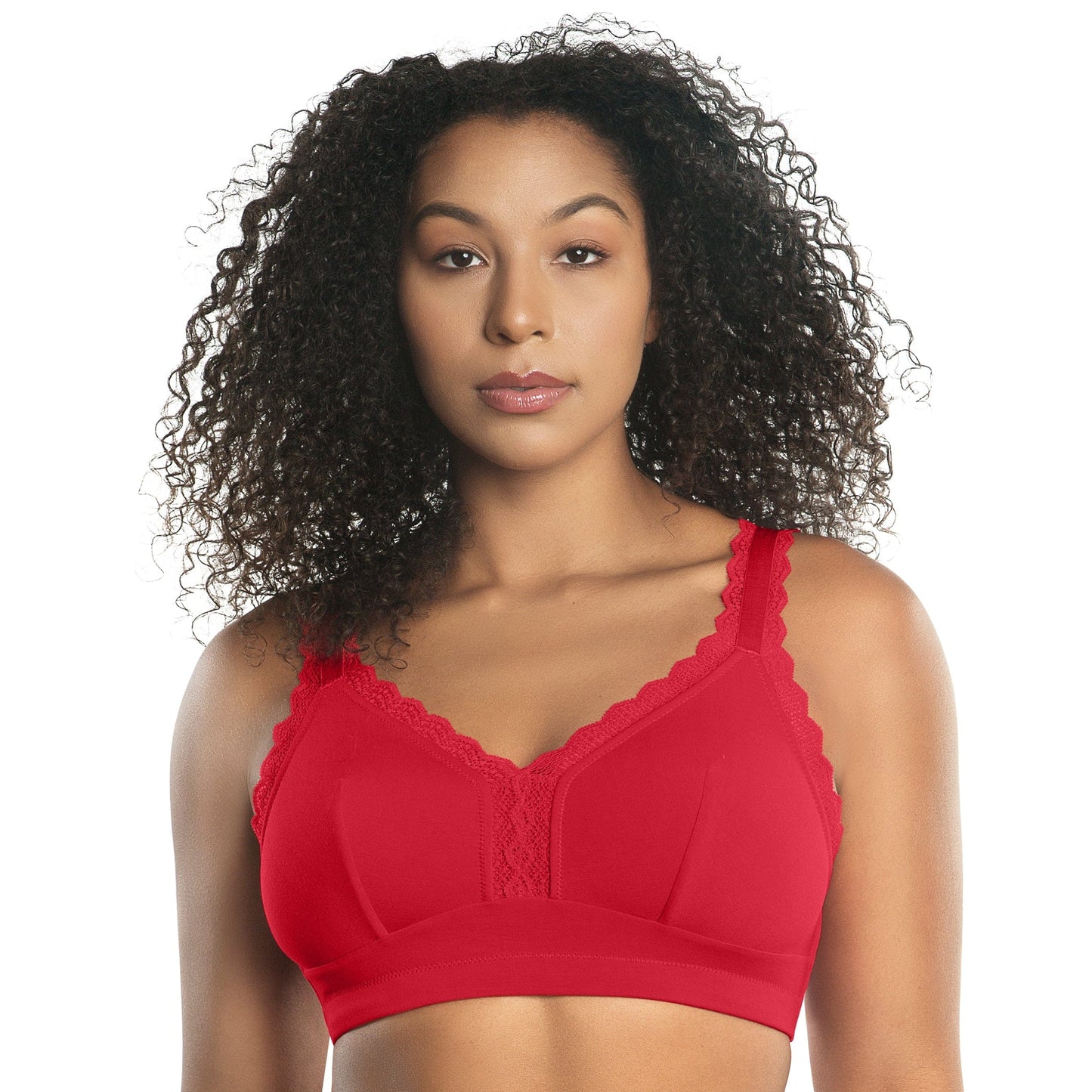 Dalis Wire Free Bralette - Racing Red