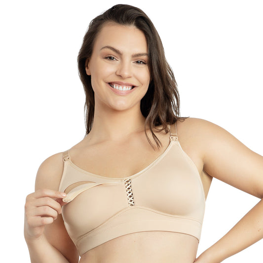 Erika Seamless Wire-Free Nursing Bra - Bare