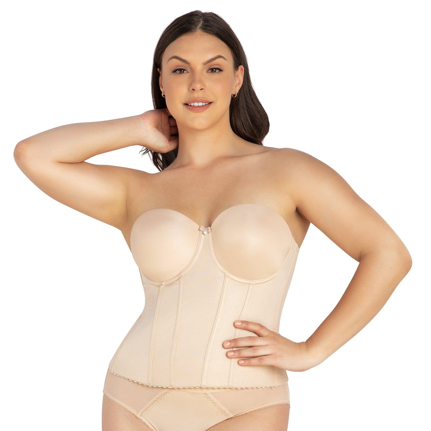 Elise Full Back Longline - Bare