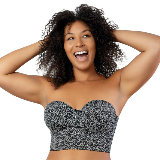 Marissa Longline Strapless Bra - Black Mosaic