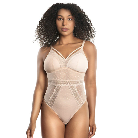 Mia Dot Bodysuit - Cameo Rose