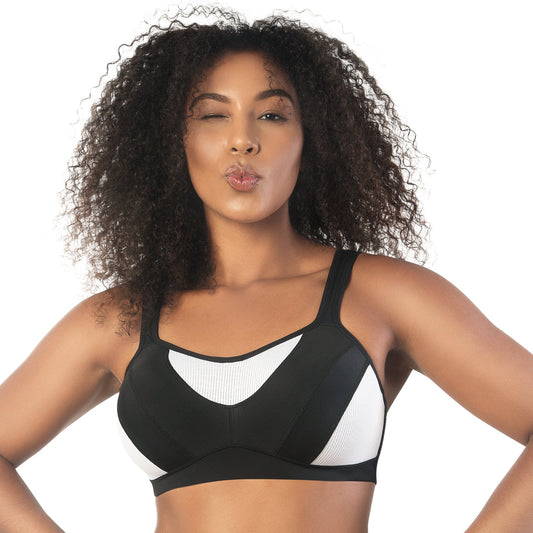 Dynamic Mid-High Impact Sports Bra - Black