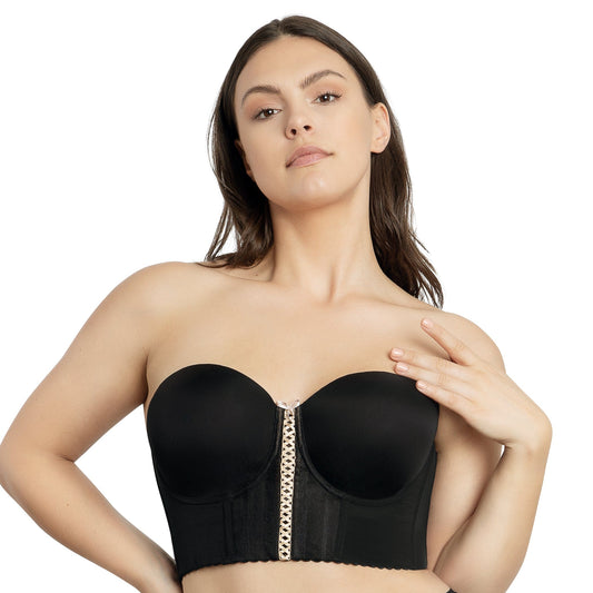 Shea Longline Strapless Bra - Black