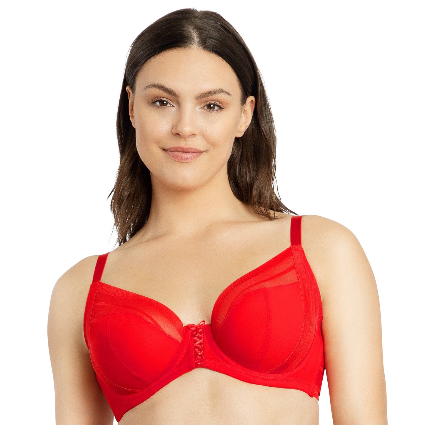 Shea Plunge Unlined Bra - Racing Red