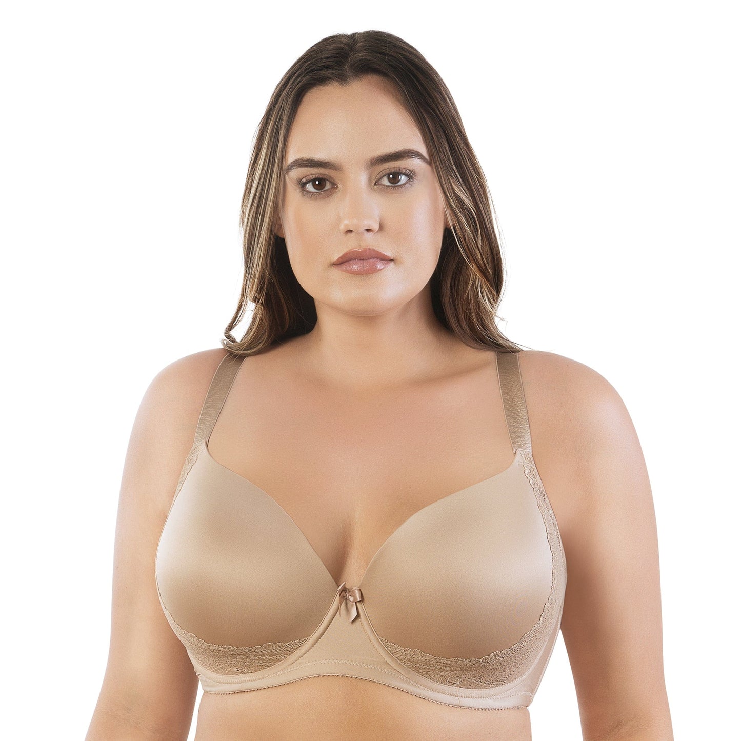 Casey Plunge Molded T-Shirt Bra - E. Nude