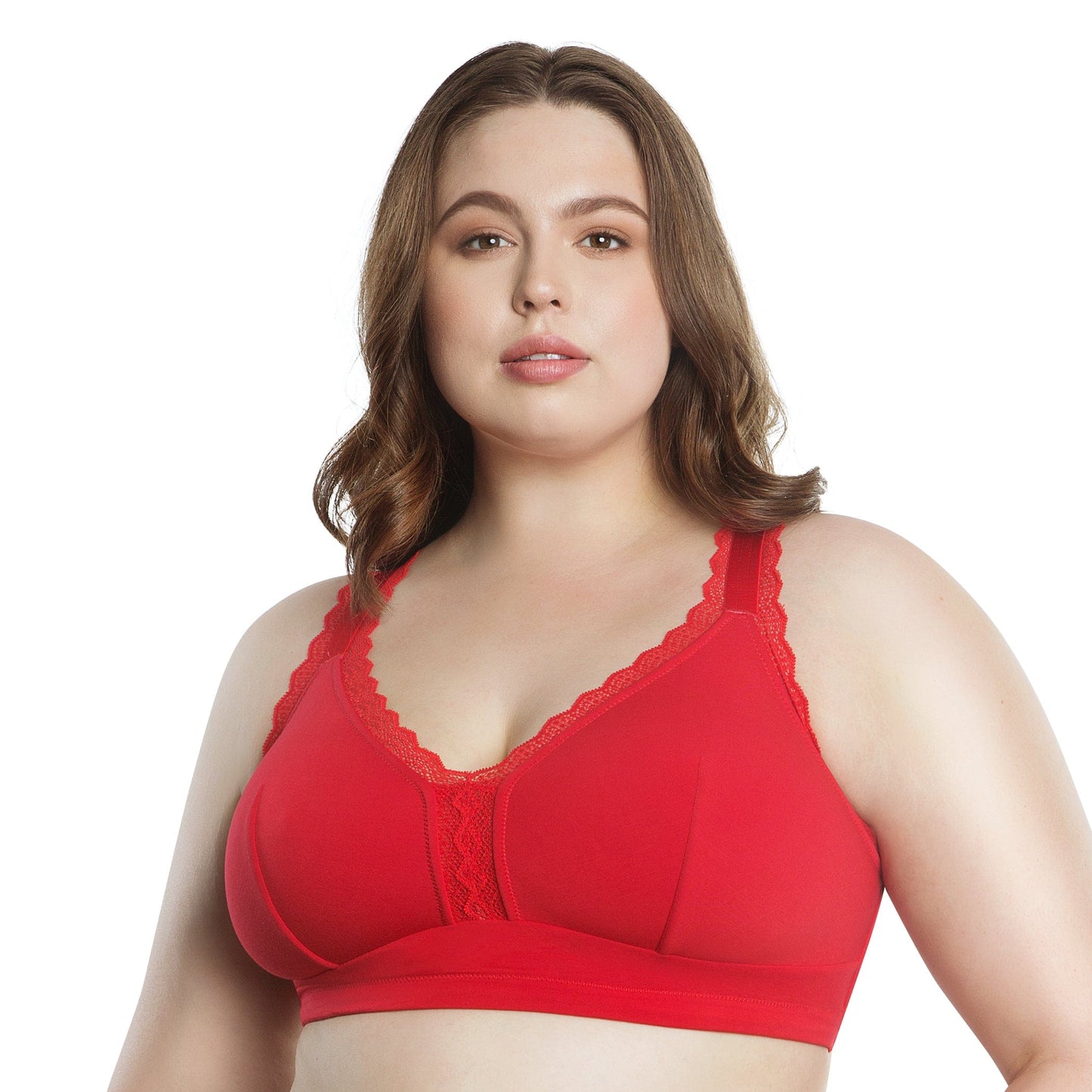 Dalis Wire Free Bralette - Racing Red