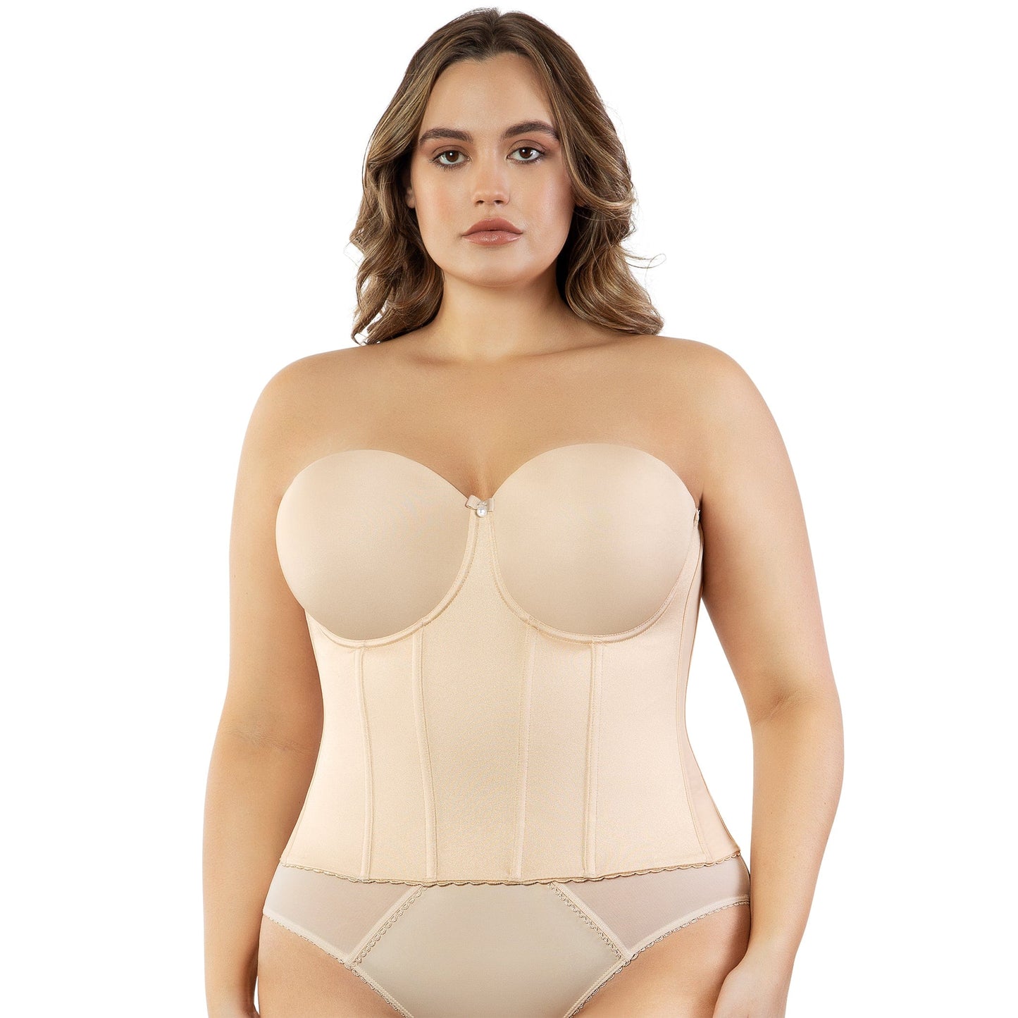 Elise Full Back Longline - Bare