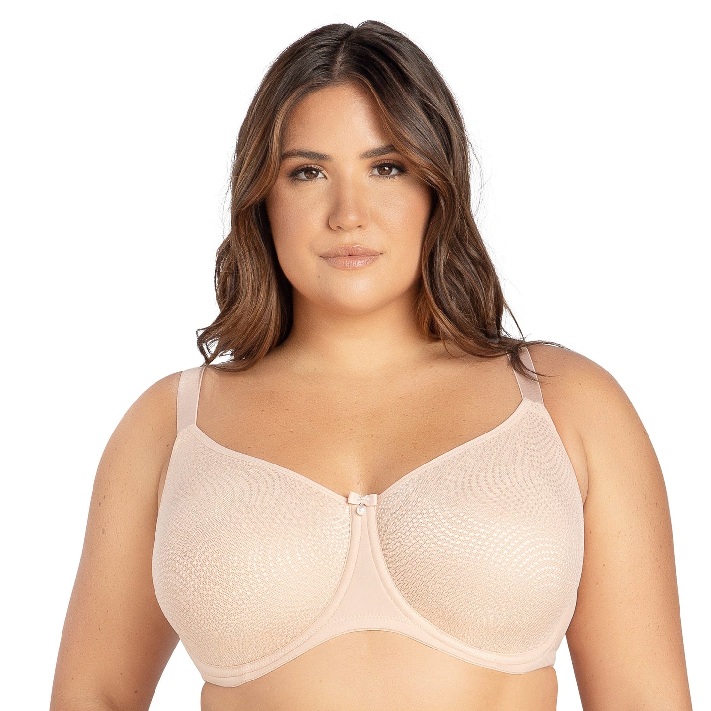 Pearl Non-padded Seamless Minimizer Bra - Cameo Rose