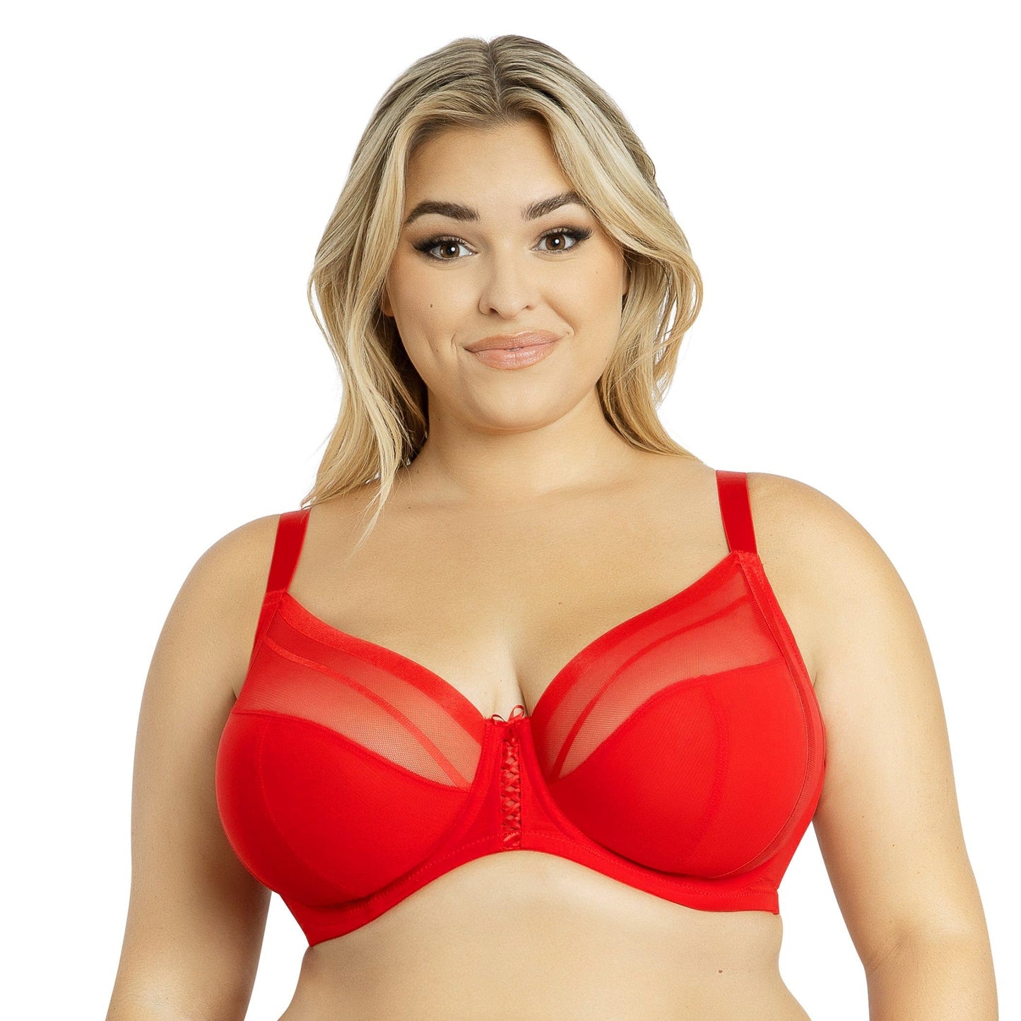 Shea Plunge Unlined Bra - Racing Red