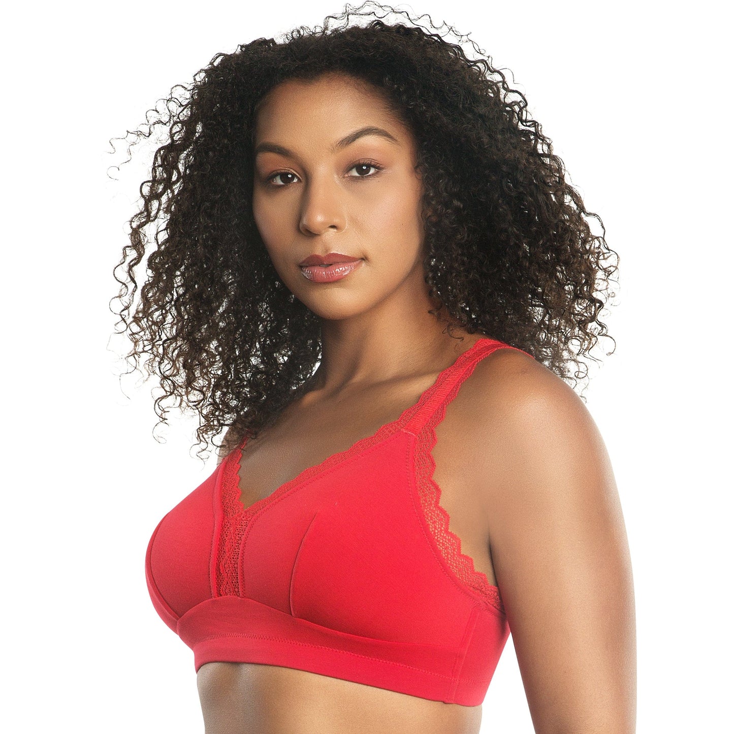 Dalis Wire Free Bralette - Racing Red