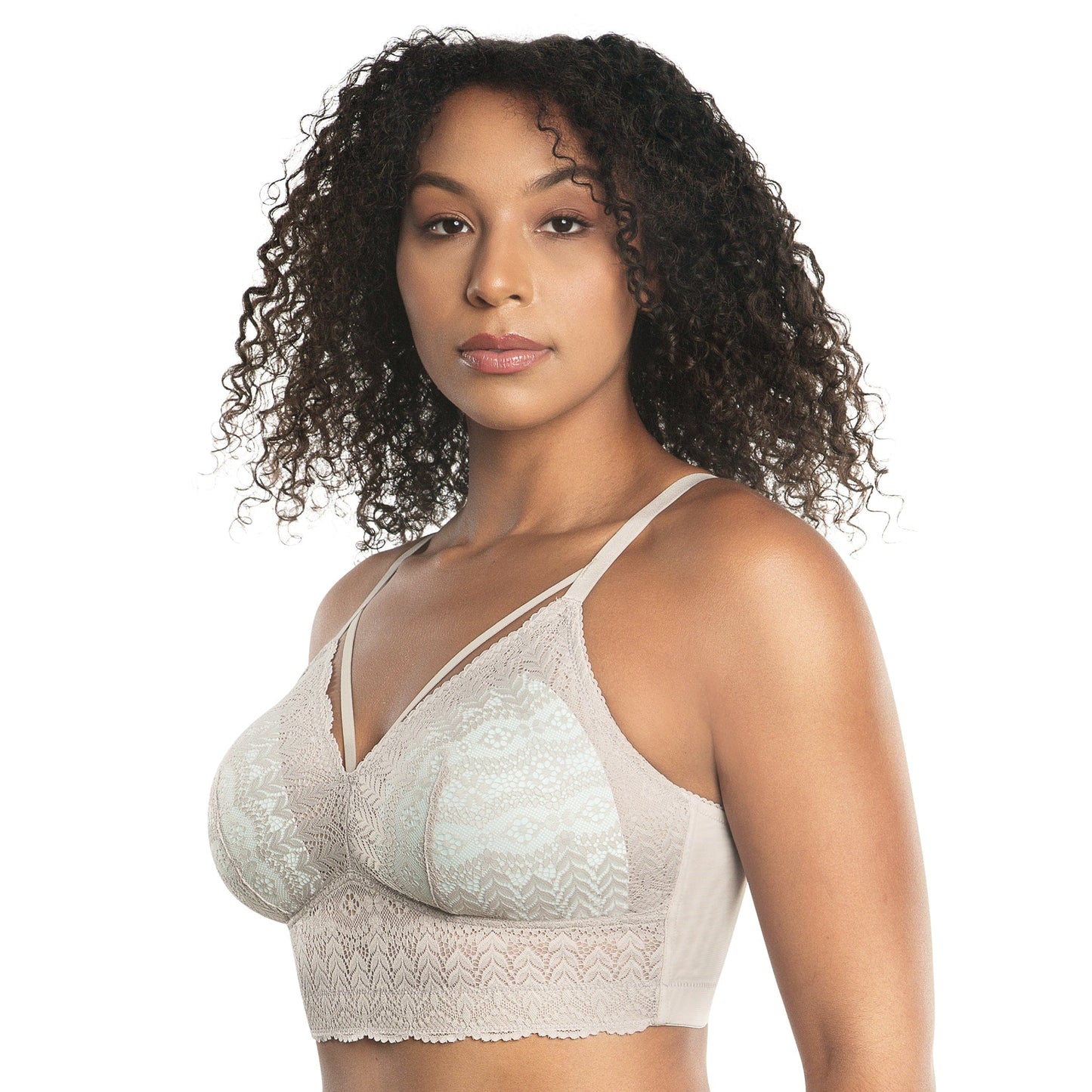 Mia Lace Wire-Free Lace Bralette - Sandstone