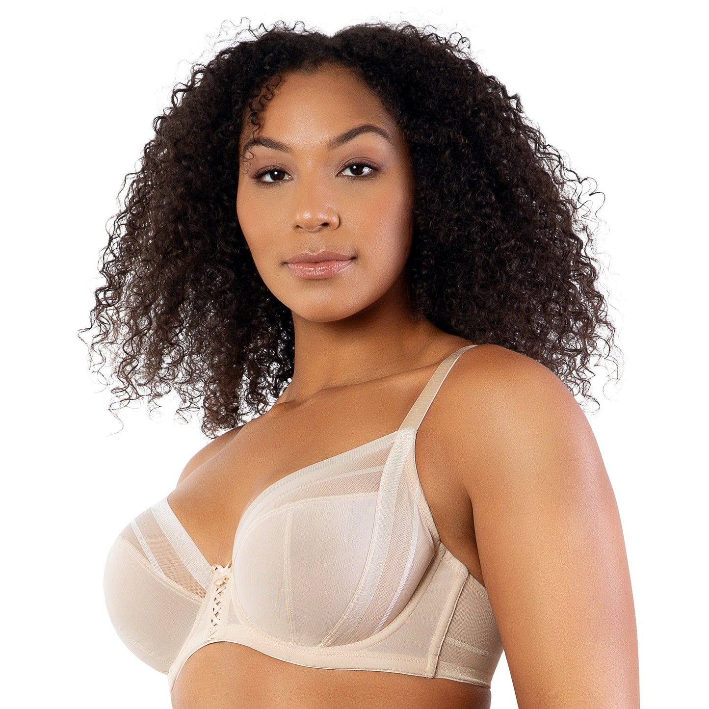 Shea Plunge Unlined Bra - Bare