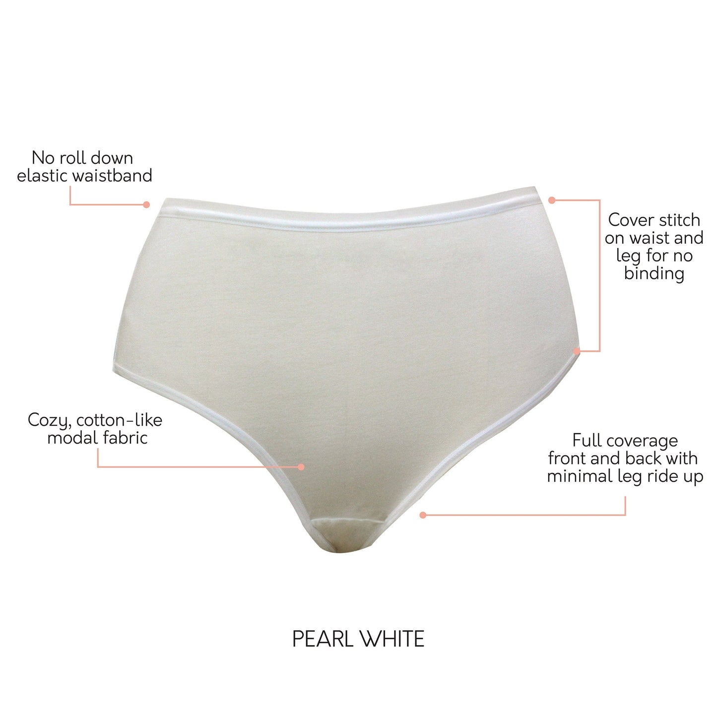 Cozy Brief - Pearl White