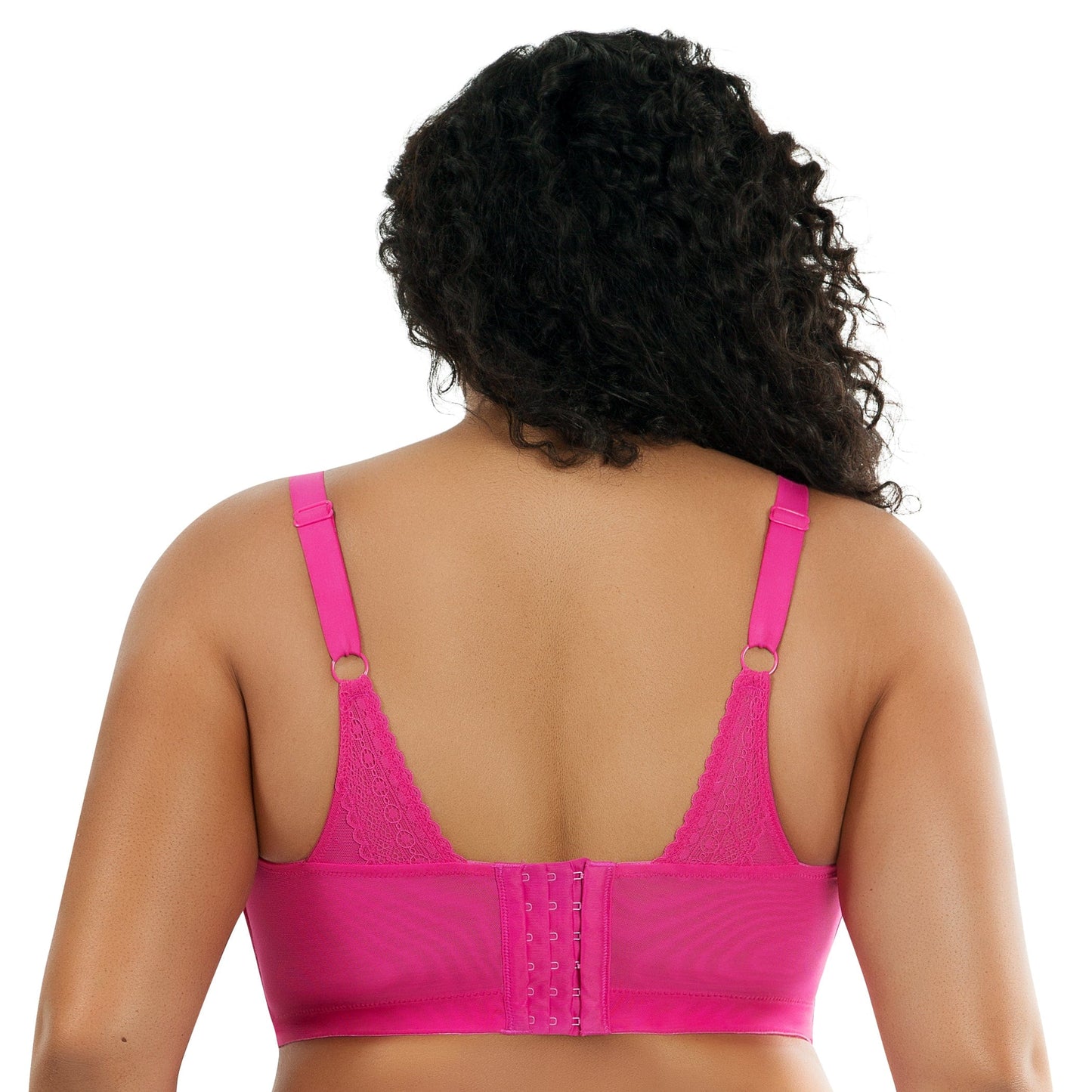 Mia Dot Wire-Free Bralette - Bright pink