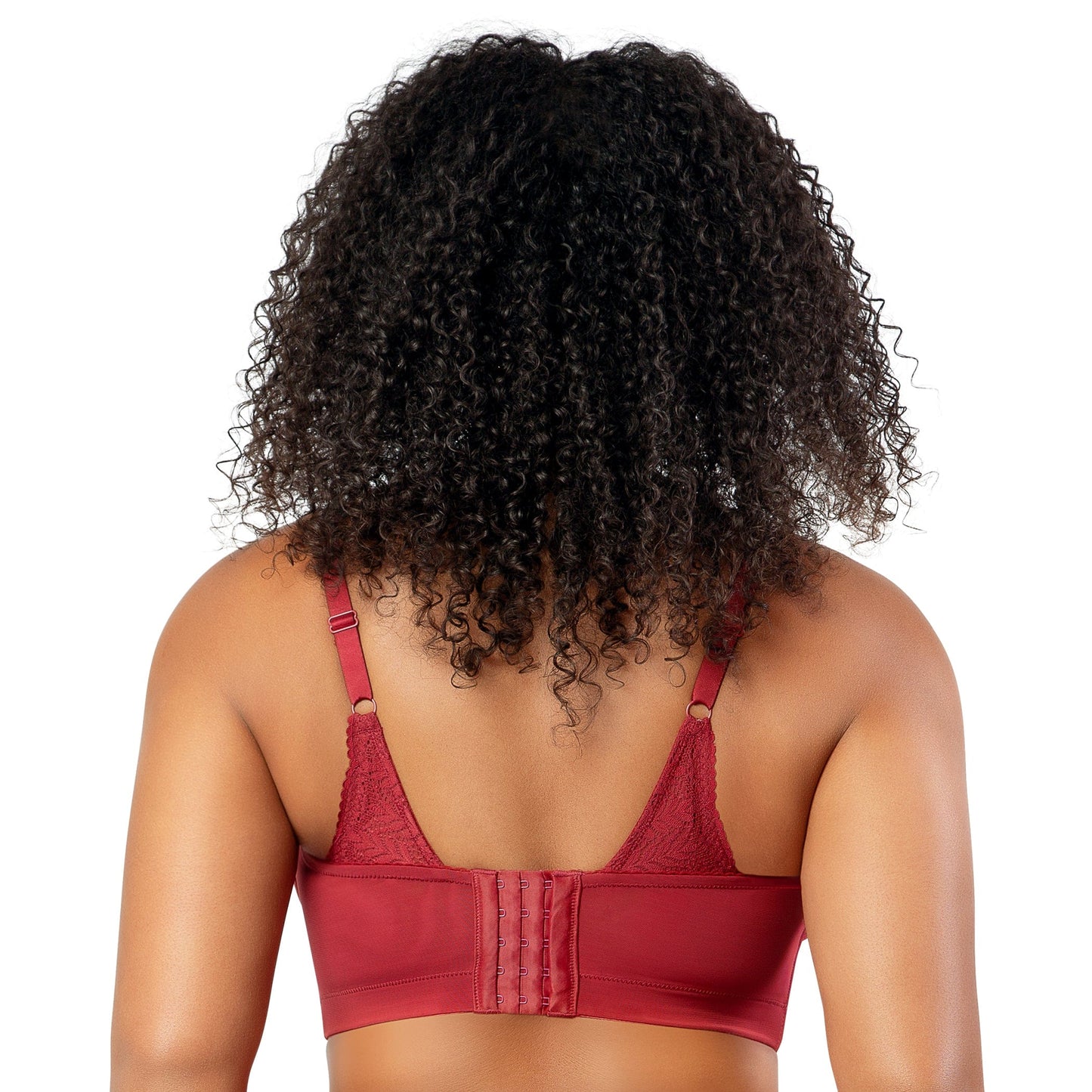 Mia Lace Wire-Free Lace Bralette - Rio Red