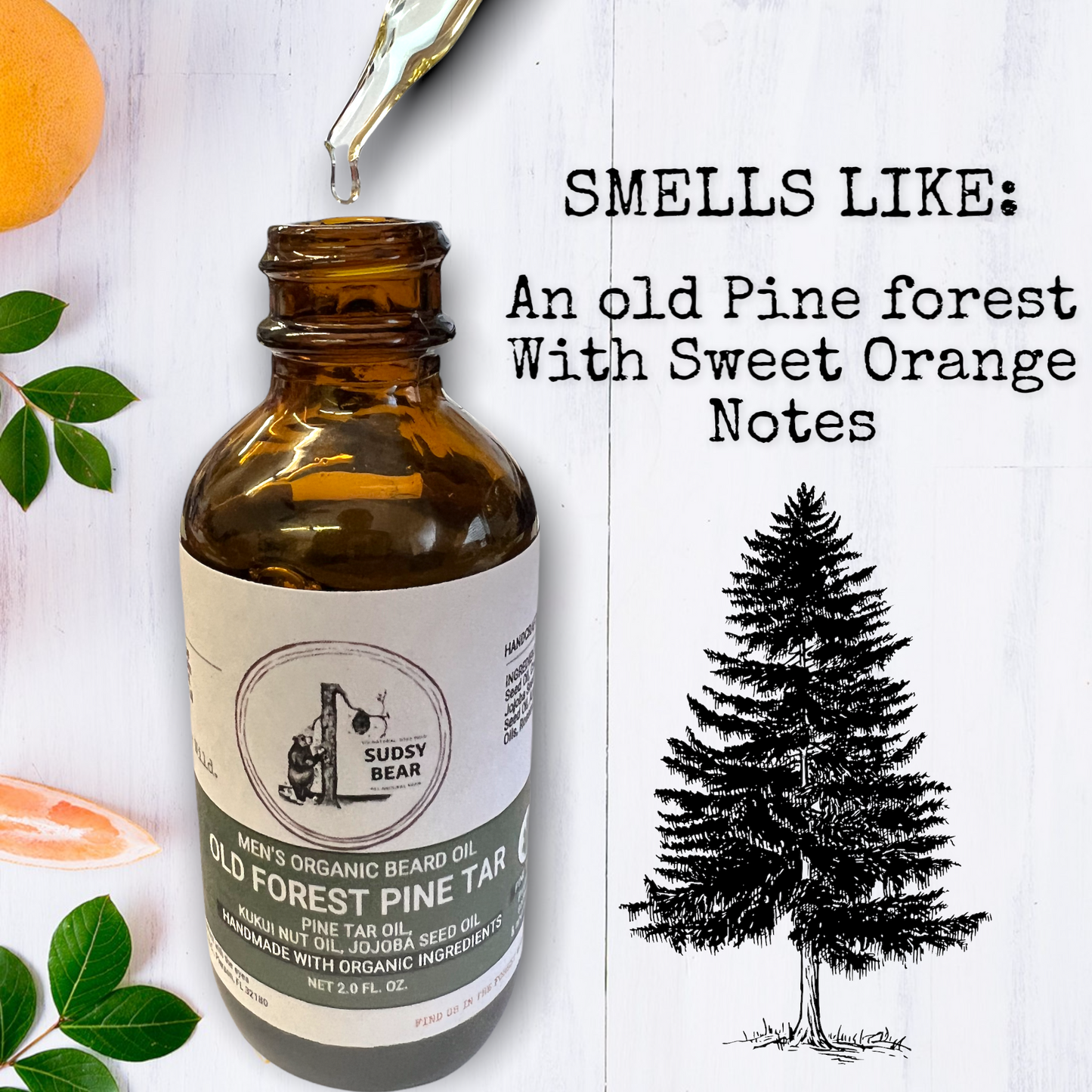 Old Forest Pine Tar Organic Beard Oil