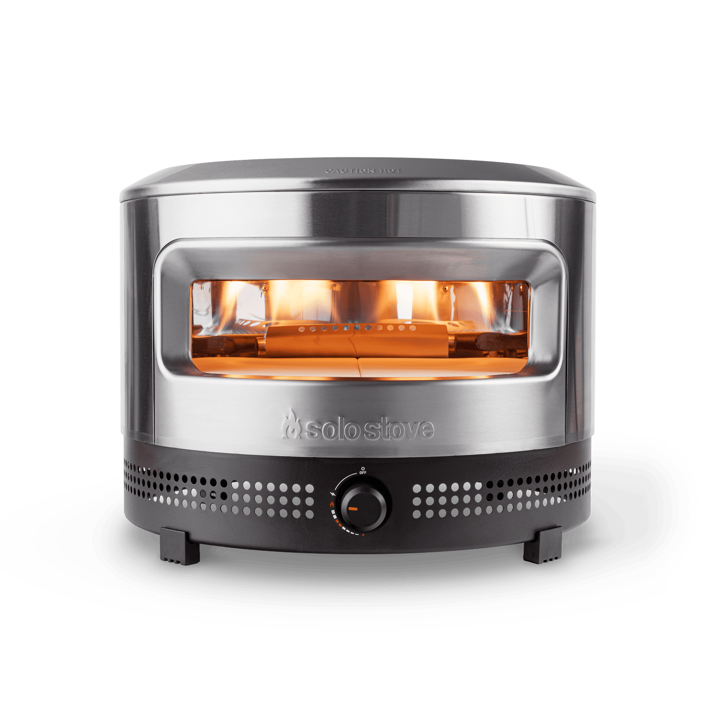 Solo Stove Pi Prime Gas Pizza Oven Outdoor | Portable, Stainless Steel Powerful Demi-Dome Heating, Cordierite Pizza Stone, Panoramic Opening, Perfect for Authentic Stone Baked Pizzas | Pizza Cooking Accessories