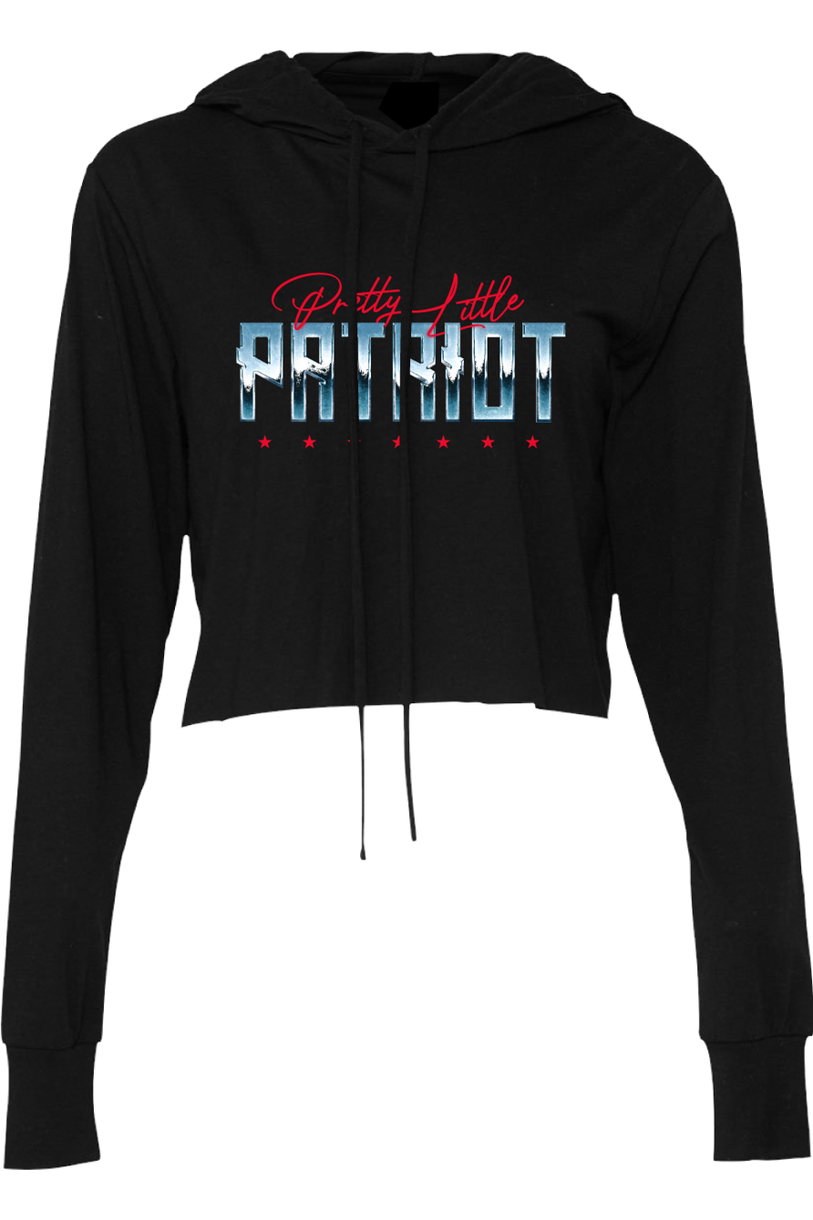 Pretty Little Patriot Cropped Hoodie