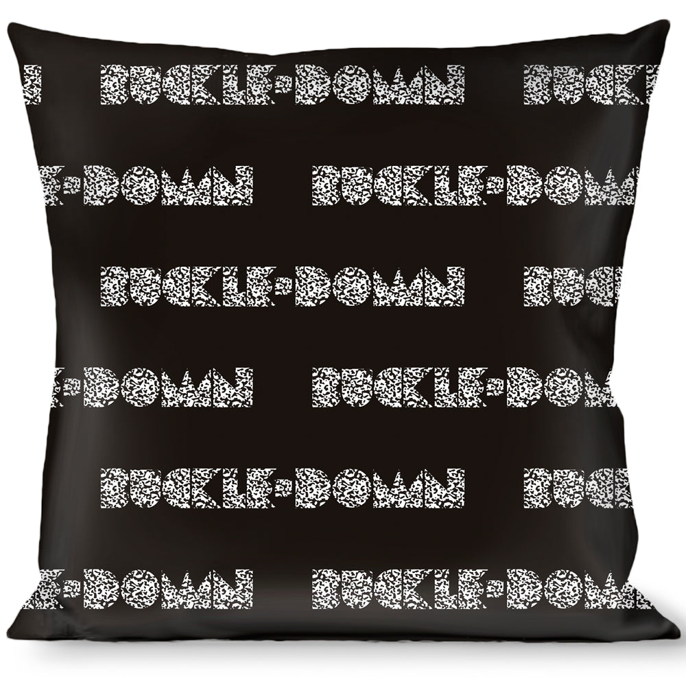 Buckle-Down Throw Pillow - BUCKLE-DOWN Shapes Black/Camo White/Black