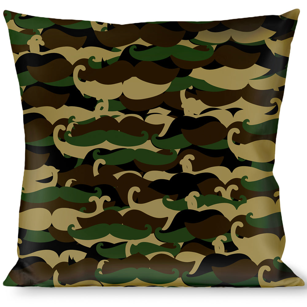 Buckle-Down Throw Pillow - Camo'stache