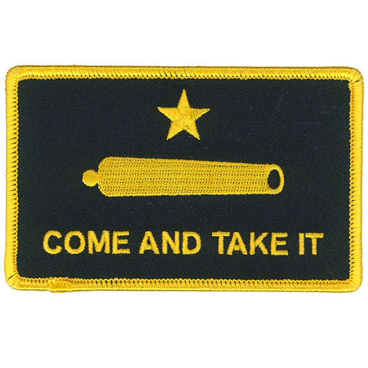 Hot Leathers Yellow Come and Take it 4" Patch