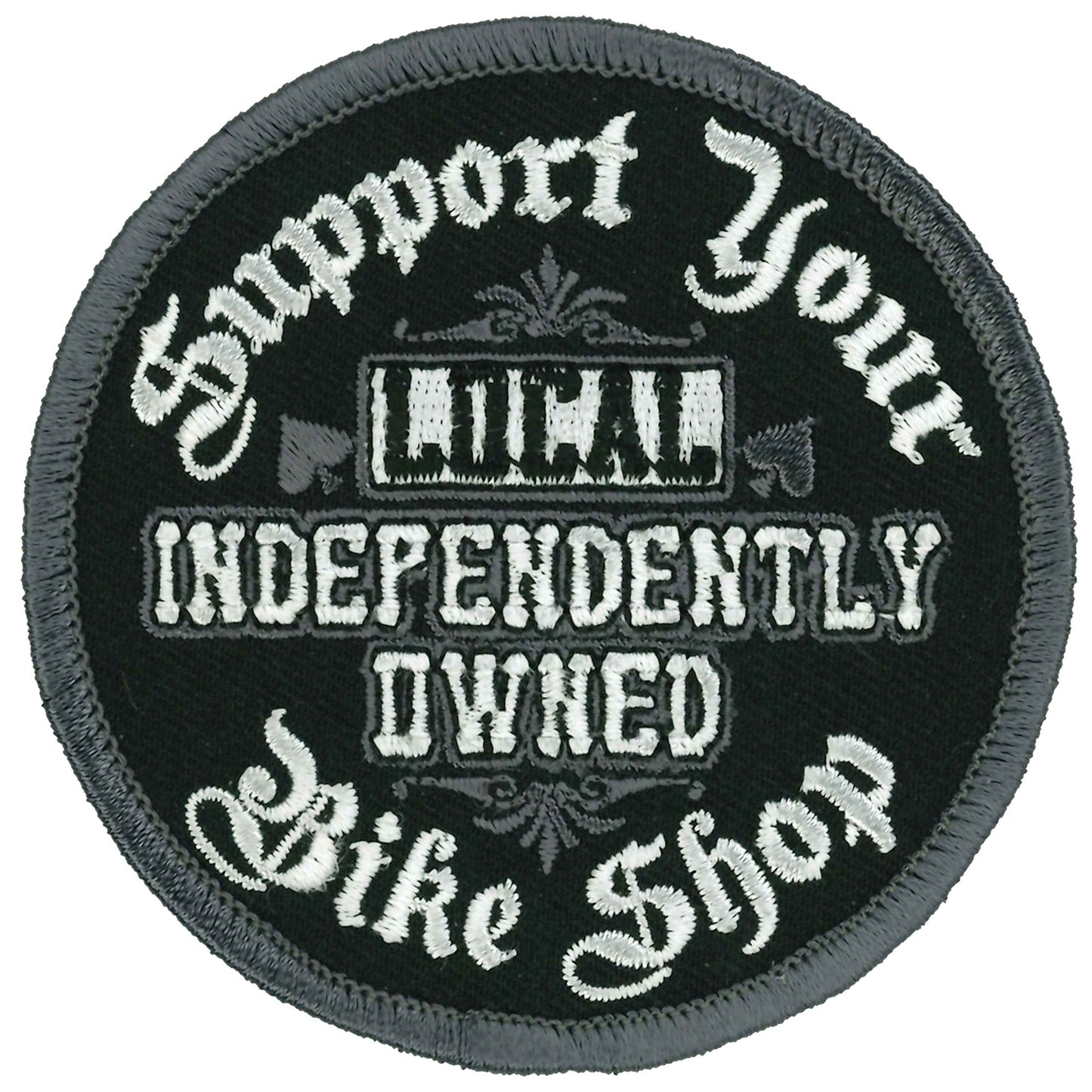 Hot Leathers Support Your Local Bike Shop 3" X 3" Patch