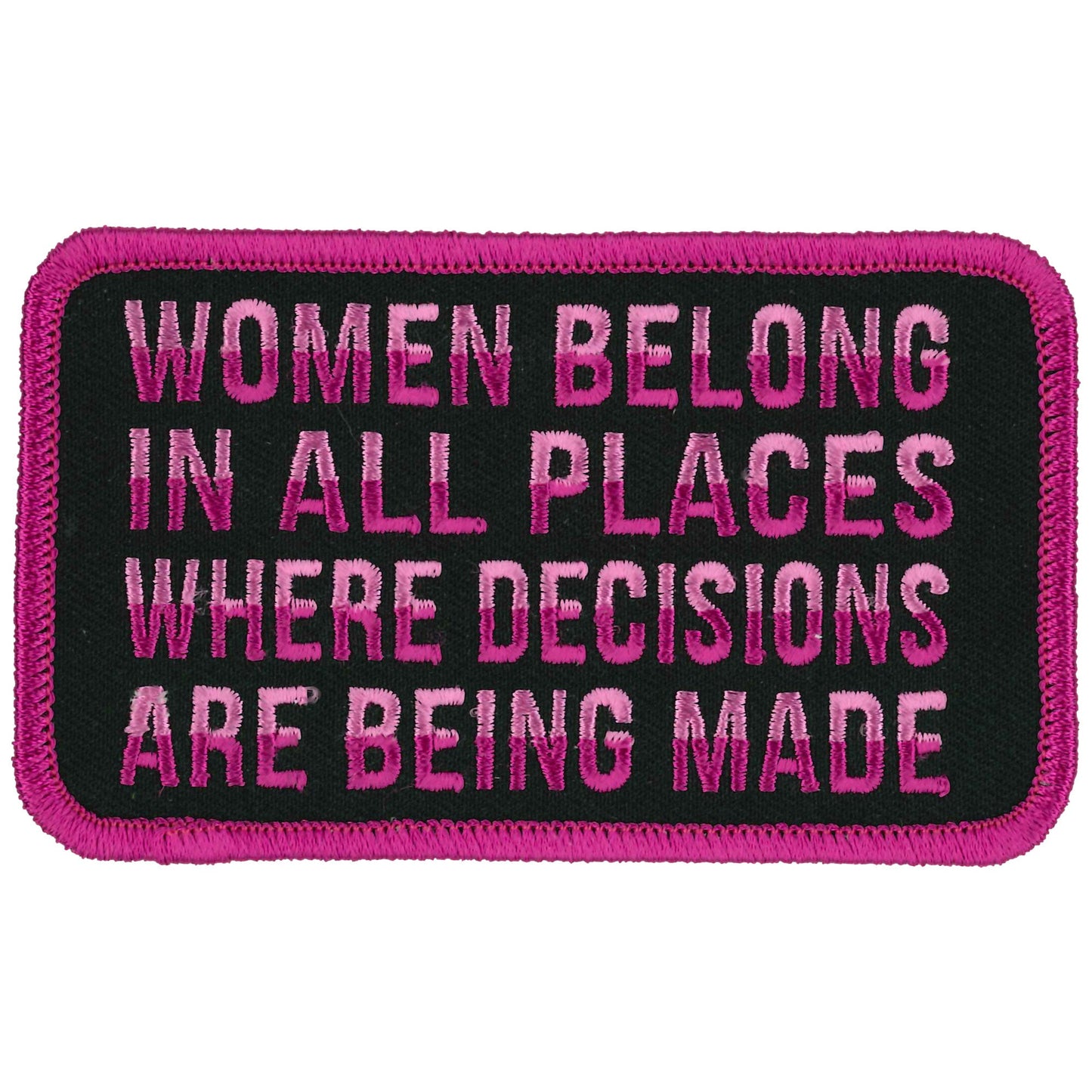 Hot Leathers Women Belong 4" X 3" Patch