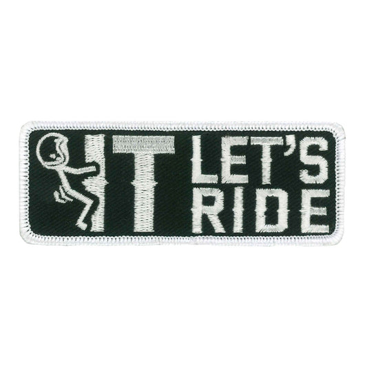 Hot Leathers F It Let's Ride 4" Embroidered Patch PPW1102