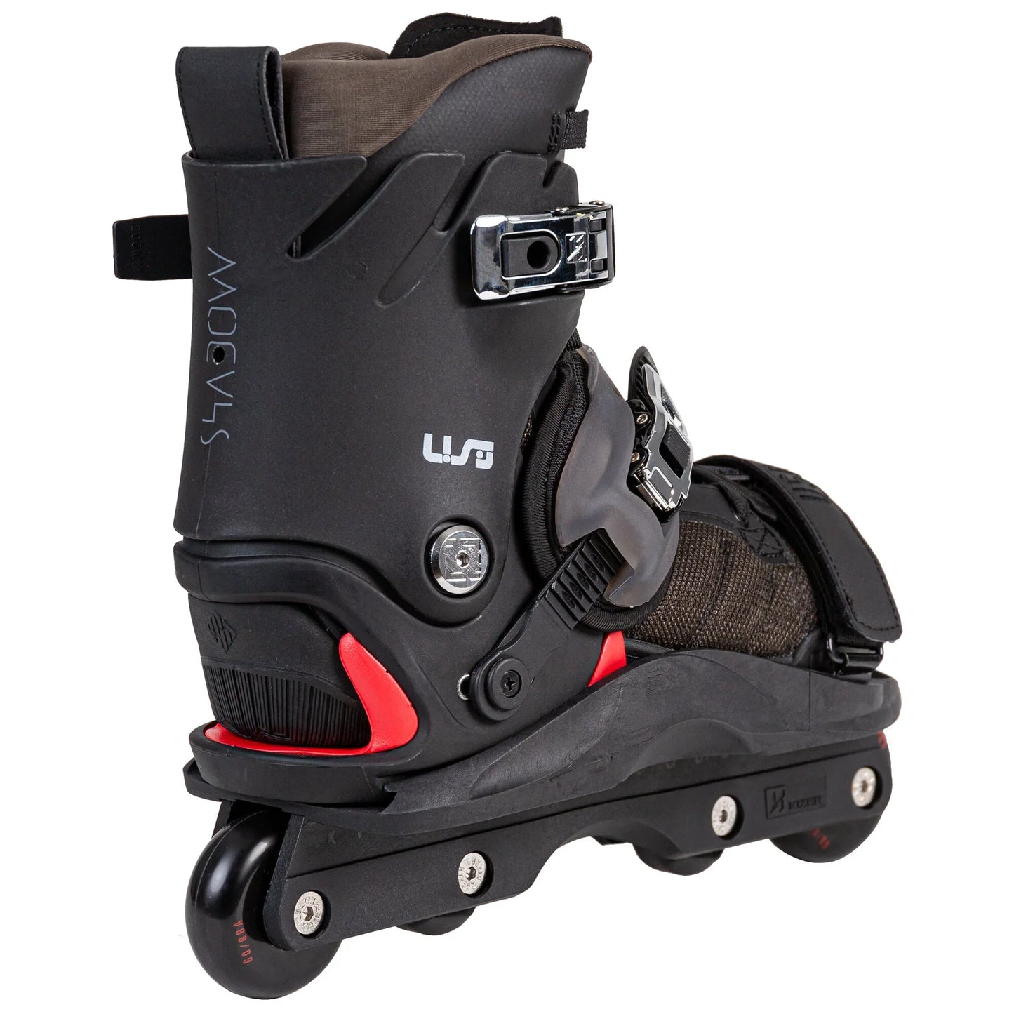 USD Shadow Team 60 Aggressive Inline Skates Complete - Black/Red