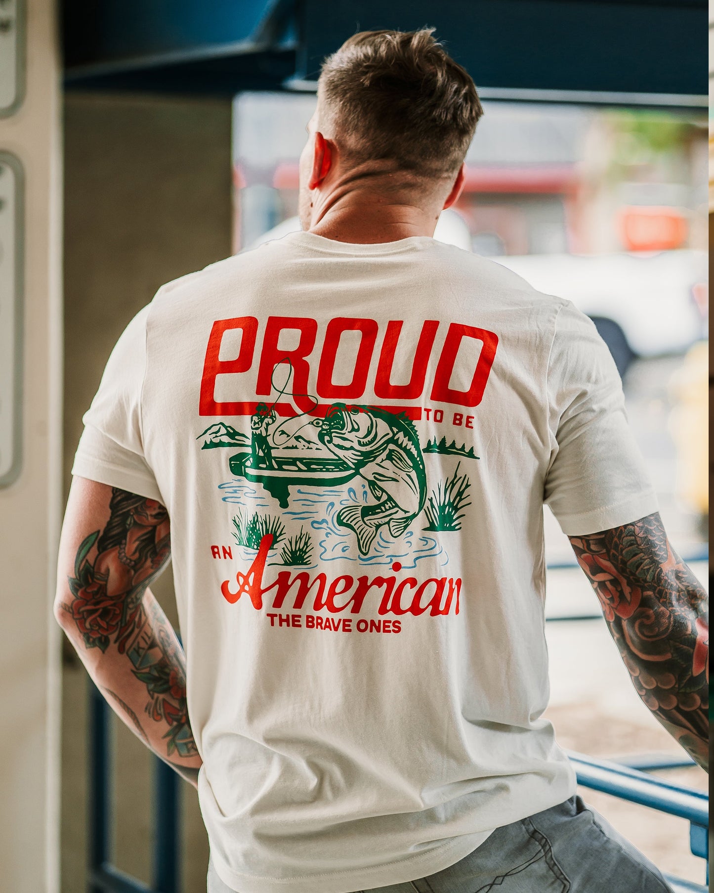 Proud American Fisherman Tee