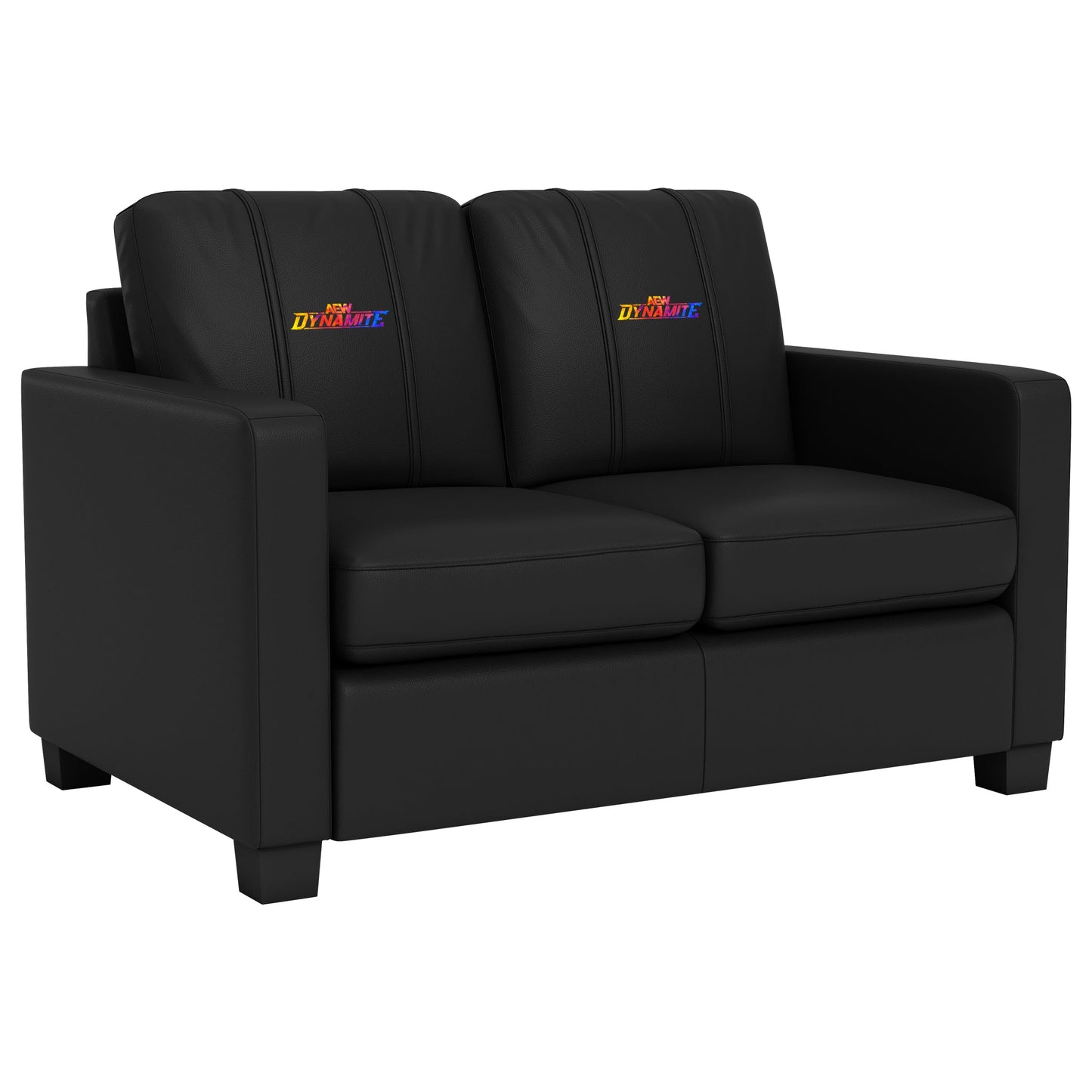 Dyno Stationary Loveseat with  All Elite Wrestling Dynamite Color Logo