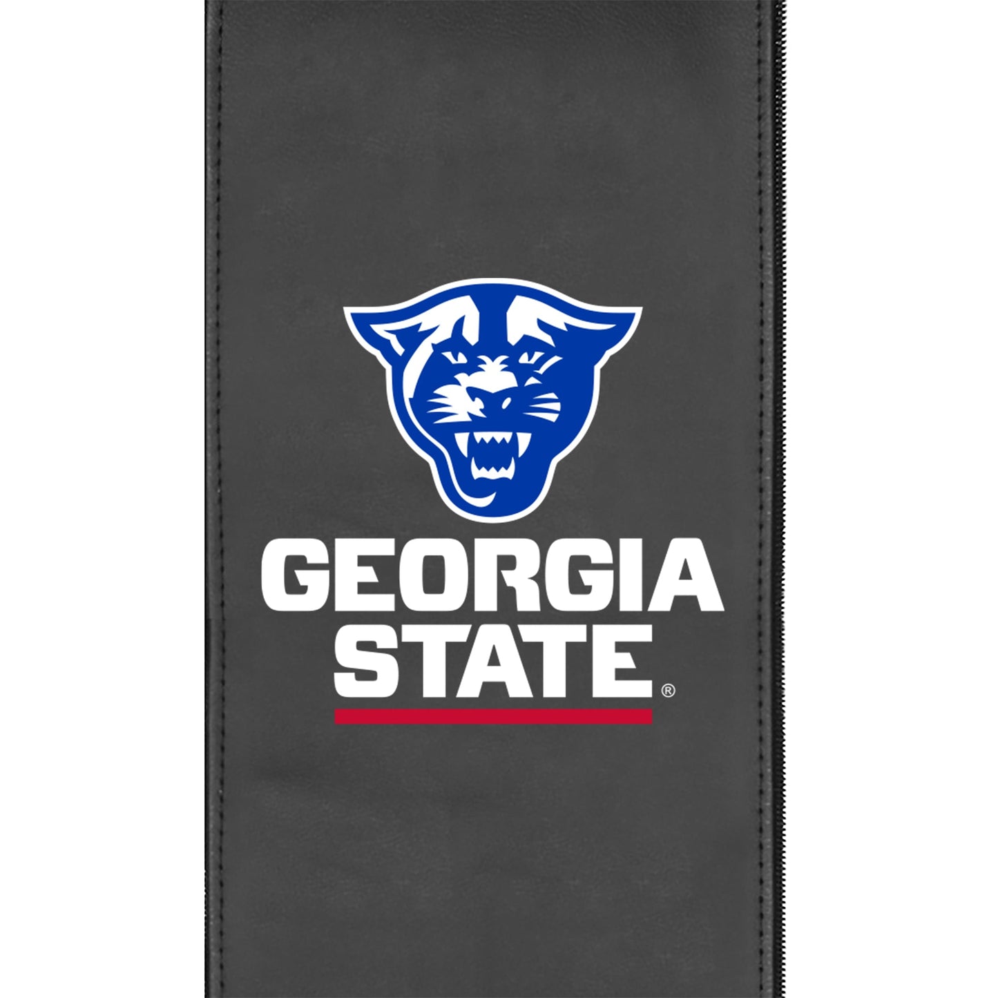 Silver Sofa with Georgia State University Primary Logo