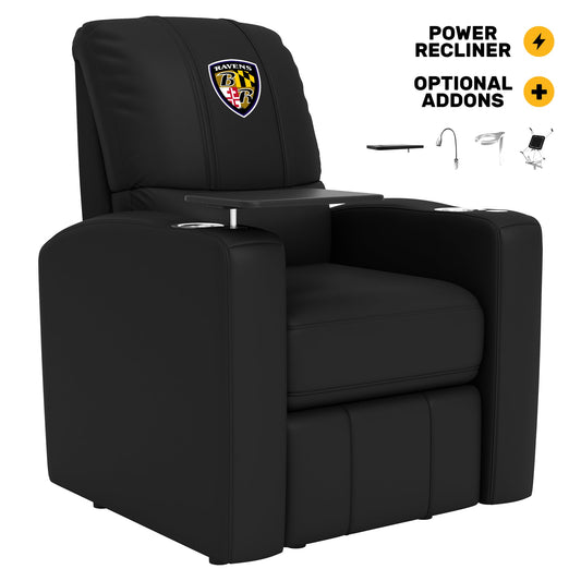 Stealth Power Plus Recliner with Baltimore Ravens Alternate Logo