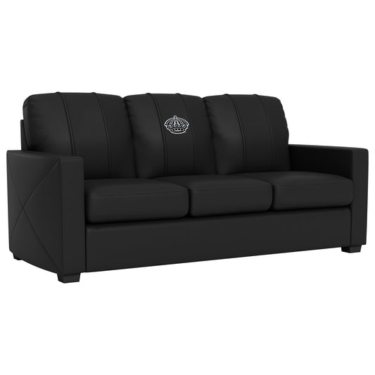 Silver Sofa with Los Angeles Kings Secondary Logo