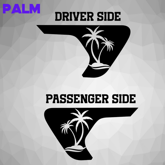 Fender Vent Decal - Palm Tree