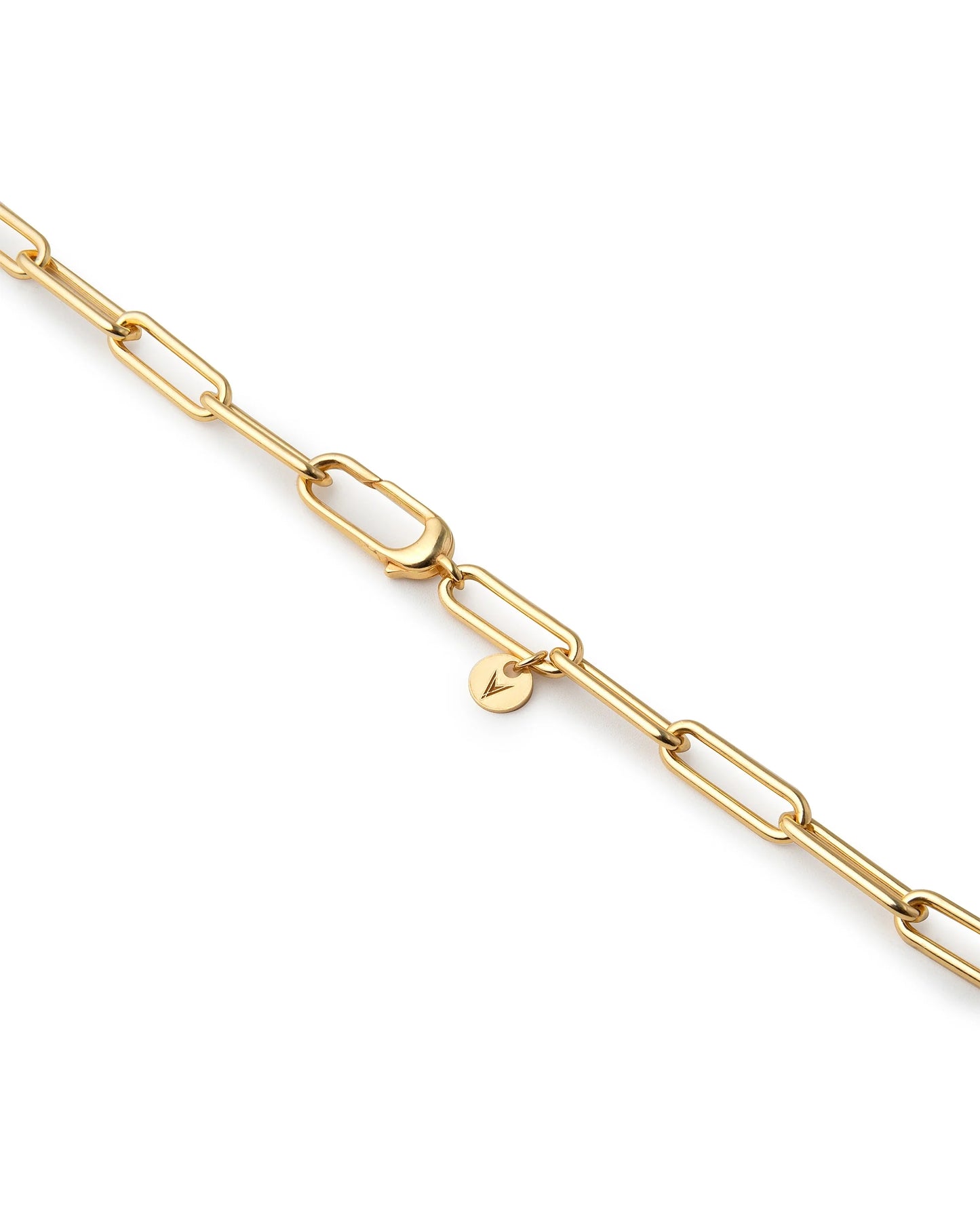 Paperclip Chain Necklace - Gold