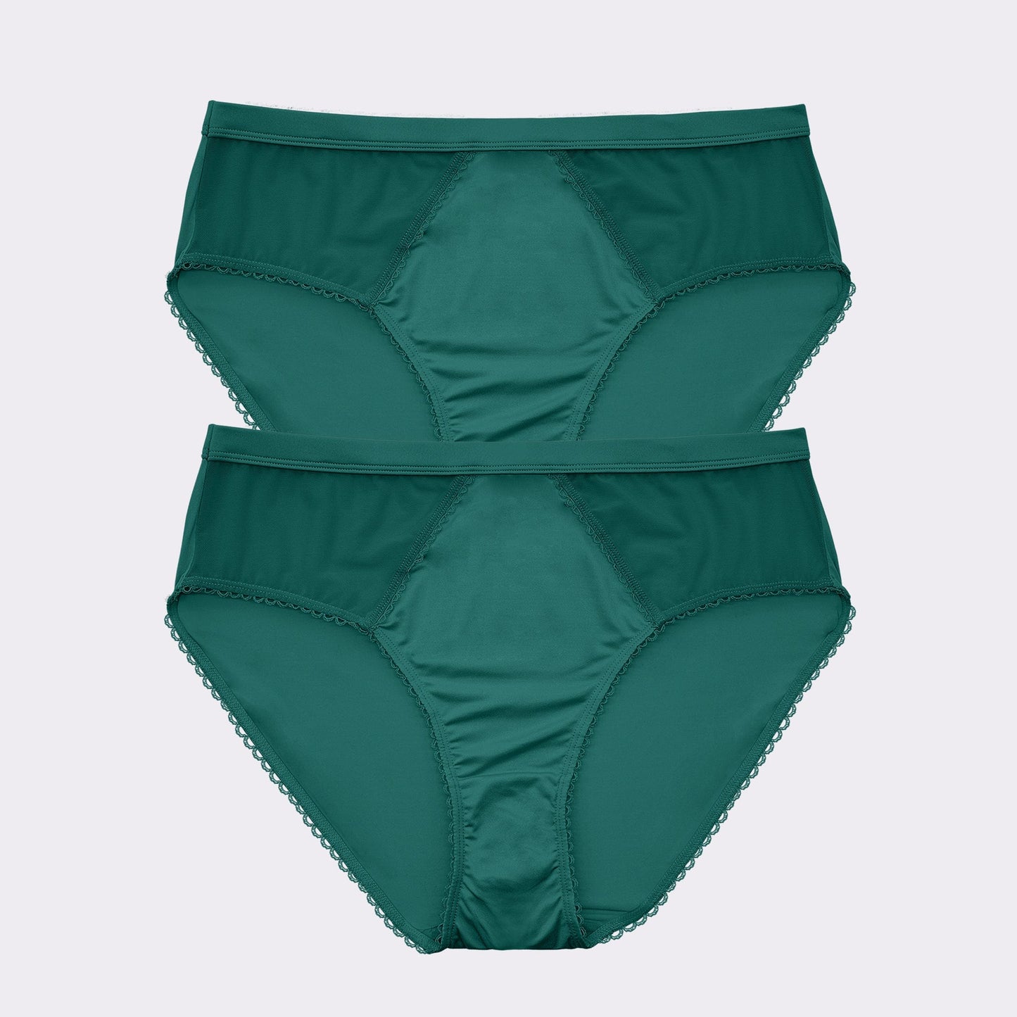 Micro Dressy French Cut Panty  (2 Pack)  - Emerald