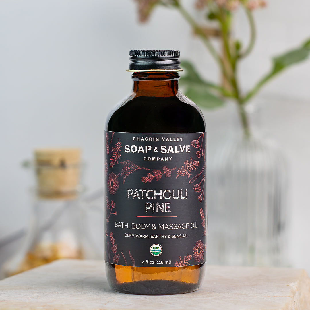 Bath & Body Oil: Patchouli Pine