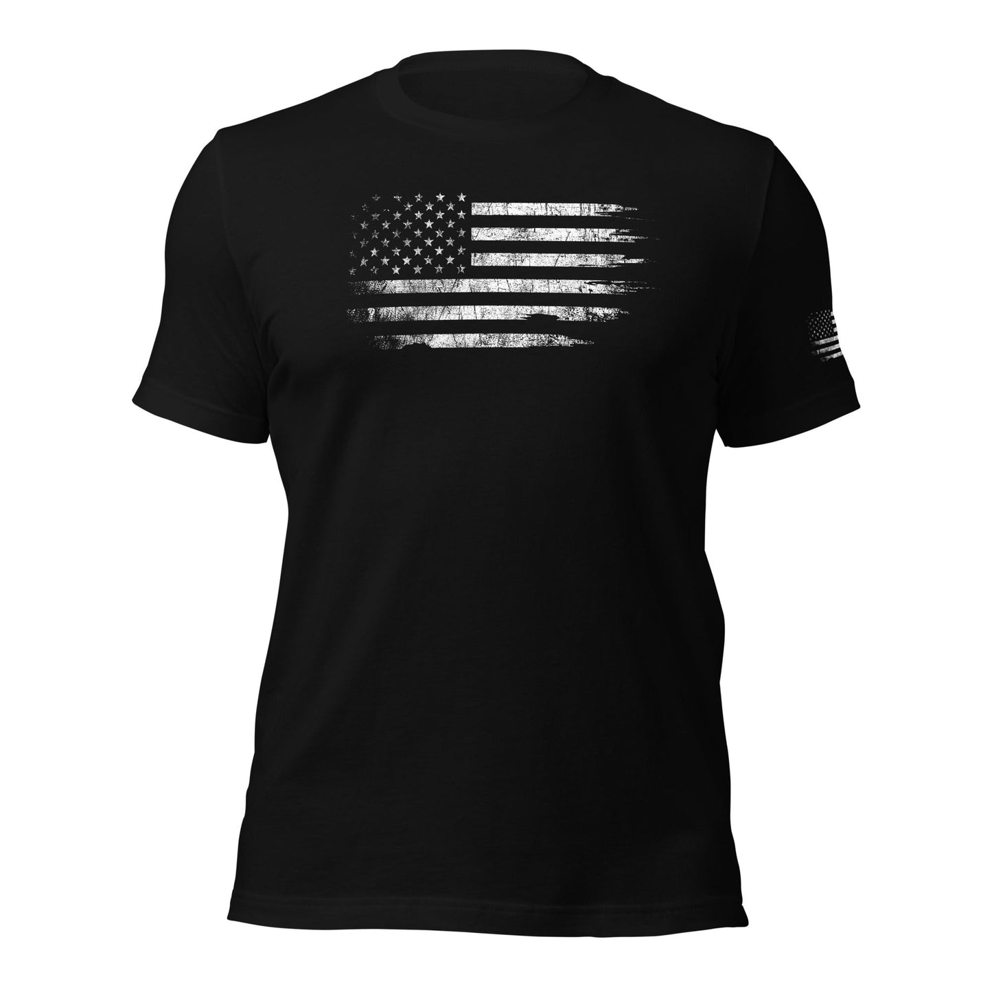 American Flag T-Shirt With Sleeve Print