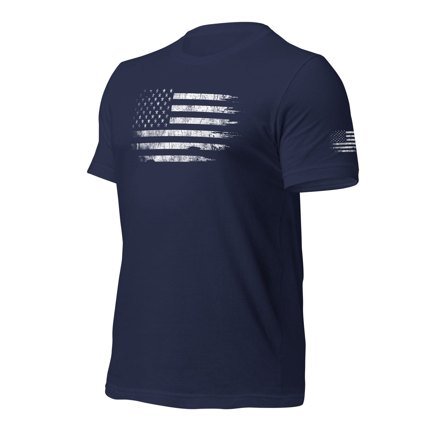 American Flag T-Shirt With Sleeve Print