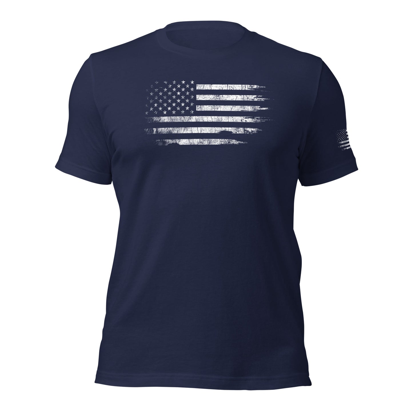 American Flag T-Shirt With Sleeve Print