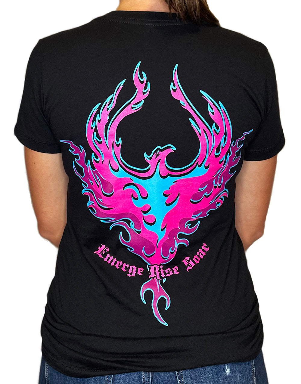 Women's Phoenix Rising Deep V T-Shirt