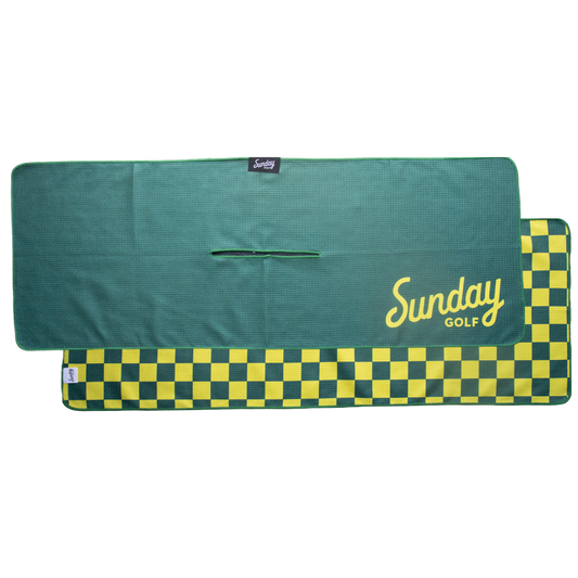 Tailgate Golf Towel | Green & Yellow