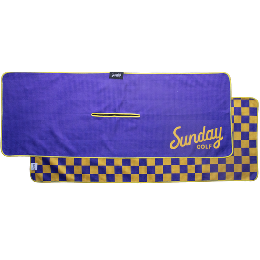 Tailgate Golf Towel | Purple & Yellow