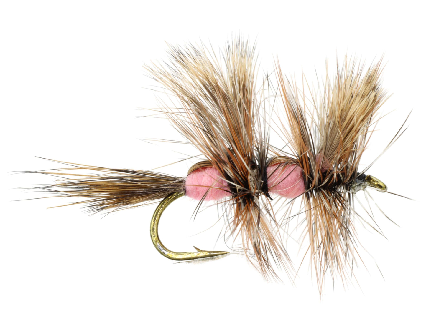 Double Humpy Fly, Size 10 | Pink | Qty. 6 | Wild Water Fly Fishing