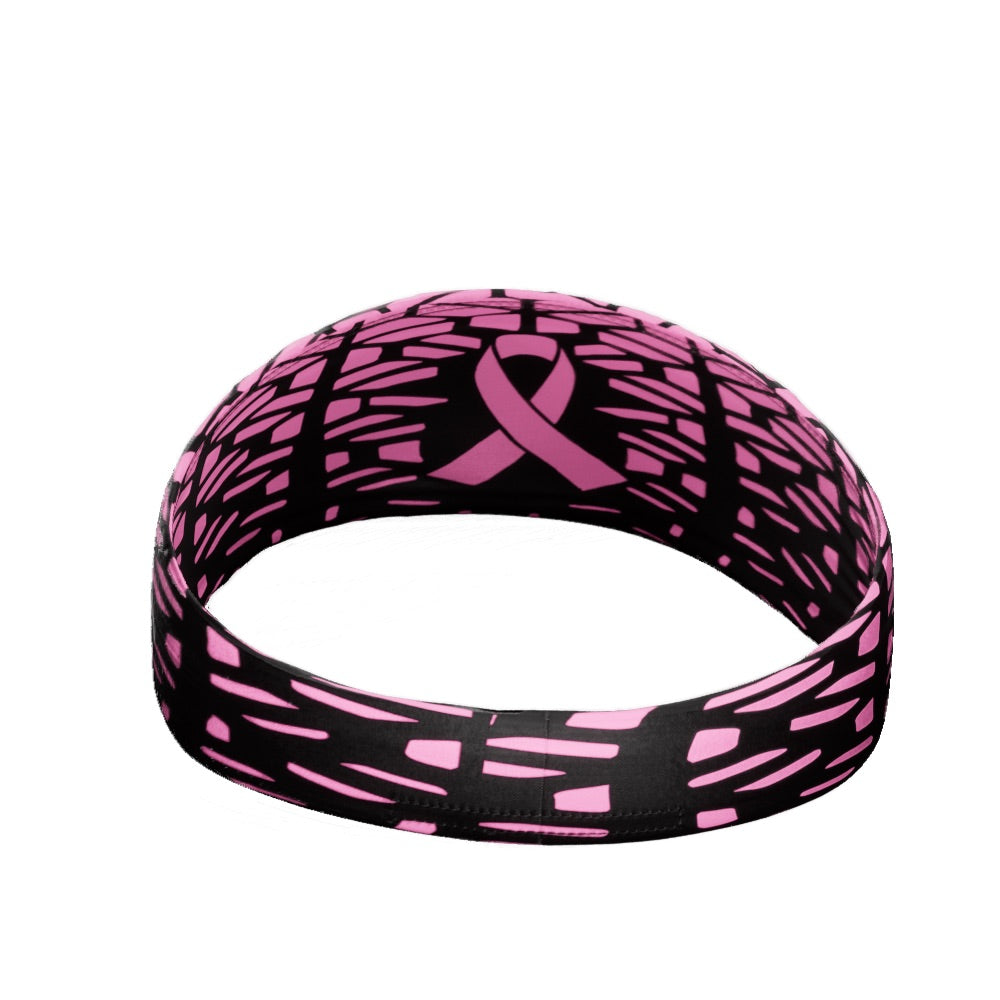 Pink Honeycomb Breast Cancer Headband