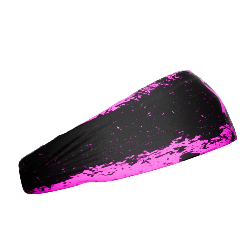 Pink Splattered Breast Cancer Headband