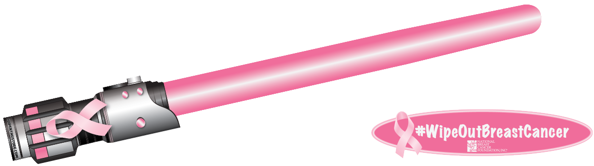 Pink Sabers for National Breast Cancer Foundation w/decal